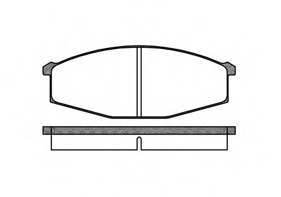 0129.00 Remsa Колодка торм. NISSAN PATROL передн. (пр-во REMSA)
