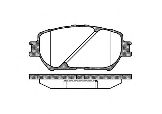 0884.00 Remsa Колодка торм. TOYOTA CAMRY, передн. (пр-во REMSA)