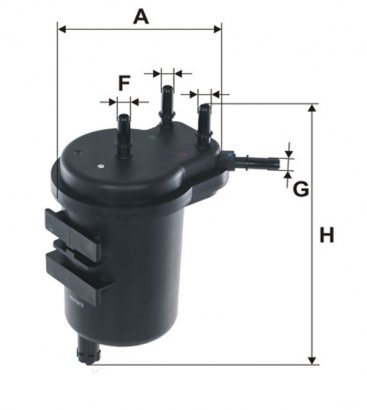 WF8356 WIX-FILTRON Фильтр топл. WF8356/ PS980/1 (пр-во WIX-Filtron)