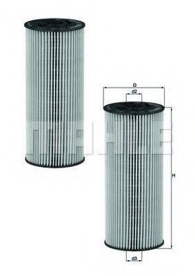 Фильтр масляный MB, AUTOSAN (пр-во Knecht-Mahle) OX137D1/S