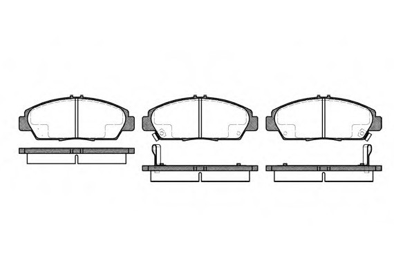0406.02 Remsa Колодка торм. HONDA ACCORD передн. (пр-во REMSA)