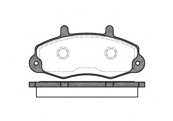 0391.00 Remsa Колодка гальм. FORD TRANSIT передн. (пр-во REMSA)