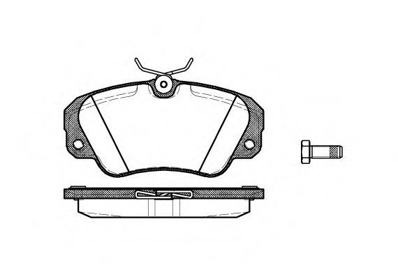 0382.00 Remsa Колодка торм. OPEL OMEGA B передн. (пр-во REMSA)
