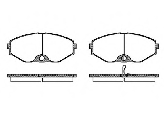 0375.02 Remsa Колодка торм. INFINITI Q45 передн. (пр-во REMSA)