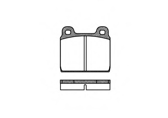 0002.00 Remsa Колодка гальм. VAG TIII -92 передн. (пр-во REMSA)