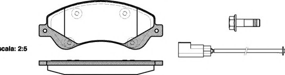 1251.02 Remsa Колодка гальм. диск. FORD TRANSIT передн. (вир-во REMSA)