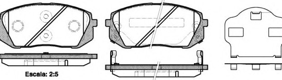 1302.02 Remsa Колодка гальм. HYUNDAI ix35 передн. (пр-во REMSA)
