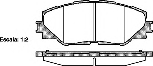 1234.00 Remsa Колодка гальм. TOYOTA RAV 4 передн. (пр-во REMSA)