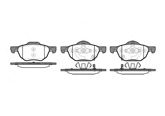1068.02 Remsa Колодка гальм. HONDA Accord передн. (пр-во REMSA)