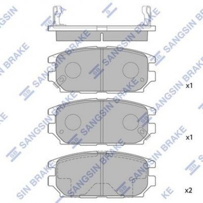 SP1069 Hi-Q (SANGSIN BRAKE) Колодка гальм. MITSUBISHI GALANT (пр-во SANGSIN)