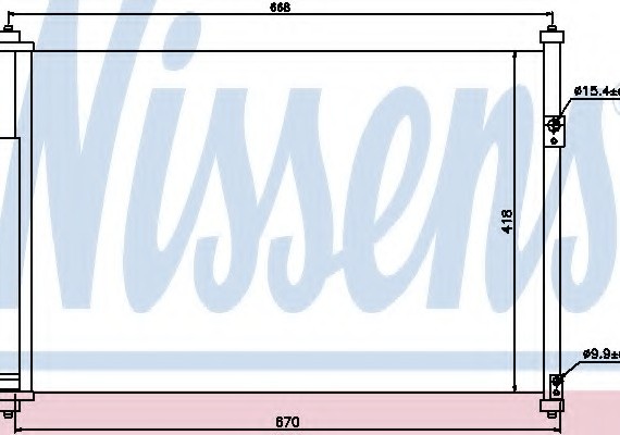 940012 NISSENS (Дания) Конденсатор кондиціонера SUZUKI (пр-во Nissens)