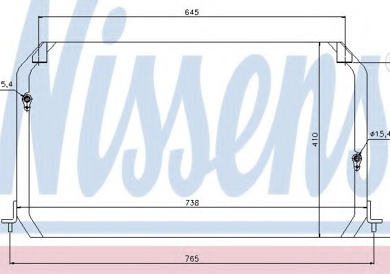 94056 NISSENS (Дания) Конденсатор кондиционера TOYOTA (пр-во Nissens)