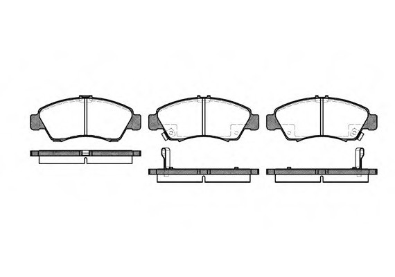 0419.02 Remsa Колодка торм. HONDA CIVIC передн. (пр-во REMSA)