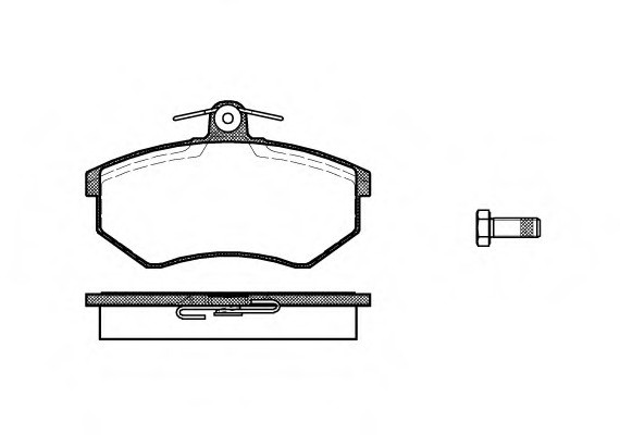 0134.00 Remsa Колодка гальм. AUDI A4, VW передн. (пр-во REMSA)