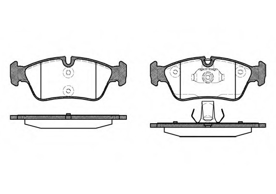 0384.40 Remsa Колодка торм. BMW 3 (E46) передн. (пр-во REMSA)