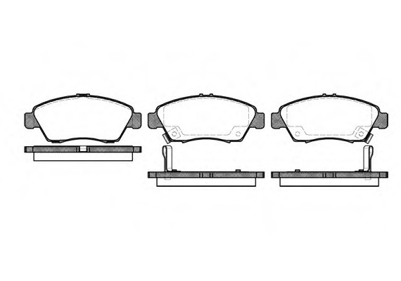 0418.02 Remsa Колодка торм. HONDA CIVIC передн. (пр-во REMSA)