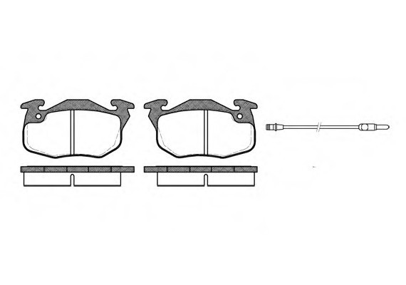 0192.12 Remsa Колодка торм. PEUGEOT 405 передн. (пр-во REMSA)