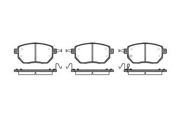 0985.02 Remsa Колодка гальм. INFINITI FX передн. (пр-во REMSA)