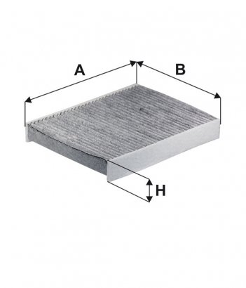 WP2097 WIX-FILTRON Фильтр салона FORD угольный (пр-во WIX-Filtron)