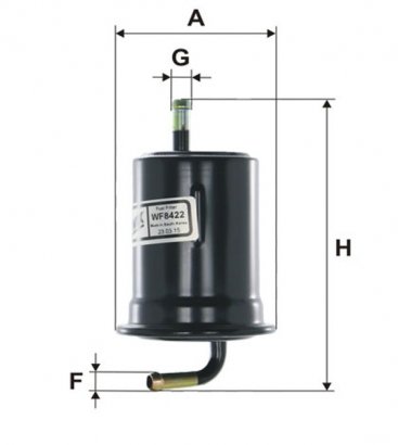 WF8422 WIX-FILTRON Фільтр топл. WF8422/PM912/4 (пр-во WIX-Filtron)