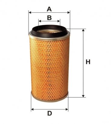 WA6086 WIX-FILTRON Фільтр повітряний WA6086/415 (пр-во WIX-Filtron)