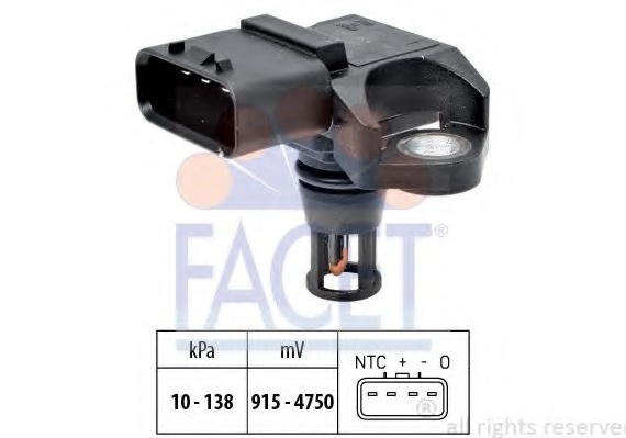 10.3132 FACET Датчик абсолютного давления - MAP Sensor FACET