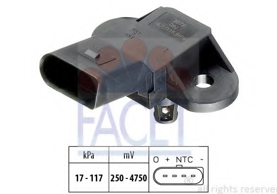 10.3072 FACET Датчик абсолютного давления - MAP Sensor FACET