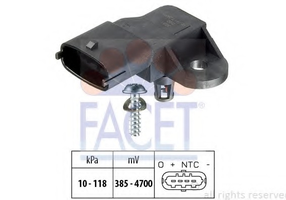 10.3091 FACET Датчик абсолютного тиску - MAP Sensor FACET