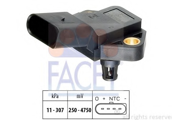 10.3075 FACET Датчик абсолютного давления - MAP Sensor FACET