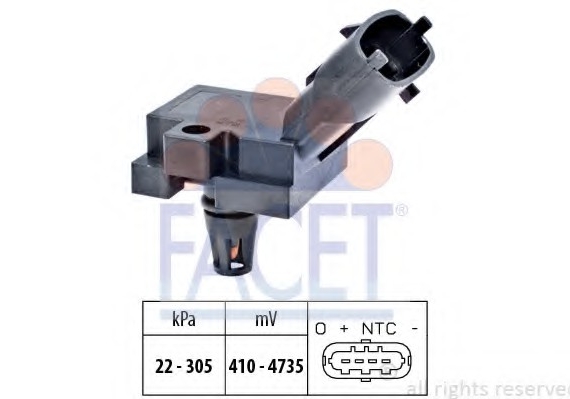 10.3186 FACET Датчик абсолютного тиску - MAP Sensor FACET