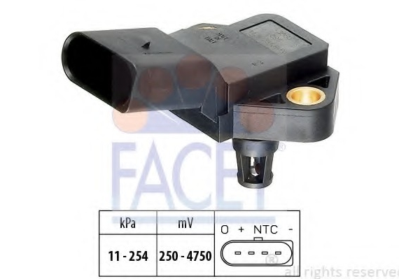 10.3083 FACET Датчик абсолютного давления - MAP Sensor FACET