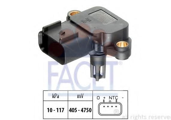 10.3077 FACET Датчик абсолютного давления - MAP Sensor FACET