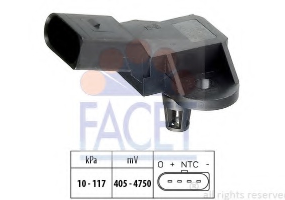 10.3090 FACET Датчик абсолютного давления - MAP Sensor FACET