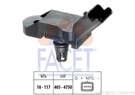 10.3080 FACET Датчик абсолютного давления - MAP Sensor FACET