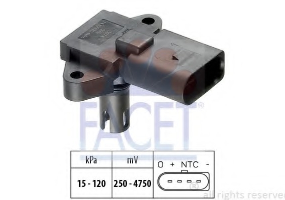 10.3074 FACET Датчик абсолютного давления - MAP Sensor FACET