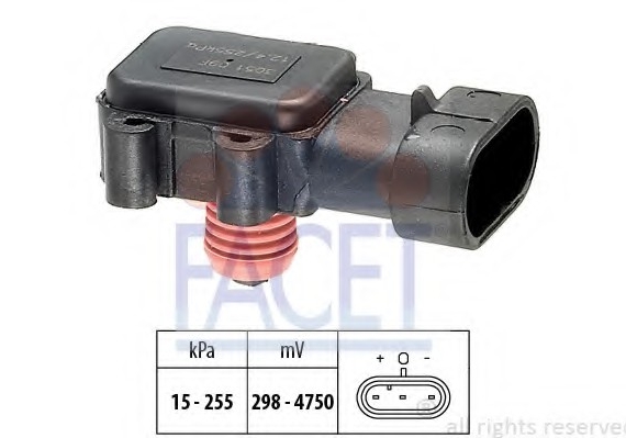 10.3051 FACET Датчик абсолютного давления - MAP Sensor FACET