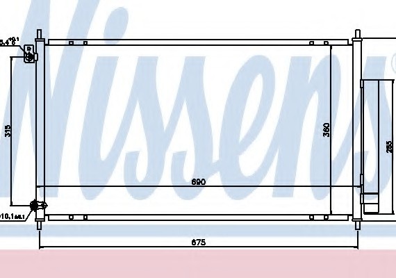 94732 NISSENS (Дания) Конденсатор кондиционера HONDA (пр-во Nissens)