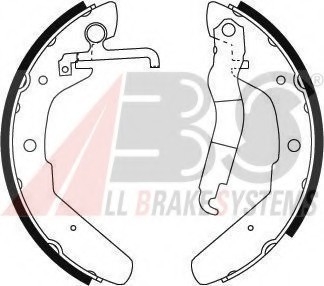8801 ABS Колодка торм. барабан. VW T3 задн. (пр-во ABS)