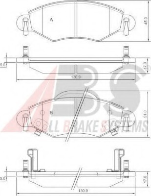 37309 ABS Колодка гальм. TOYOTA YARIS передн. (пр-во ABS)