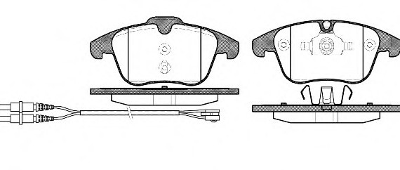 1249.01 Remsa Колодка гальм. CITROEN C5 передн. (пр-во REMSA)