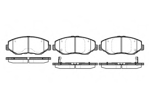 0899.00 Remsa Колодка гальм. HONDA CR-V передн. (пр-во REMSA)