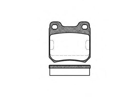 0239.00 Remsa Колодка торм. OPEL OMEGA A задн. (пр-во REMSA)