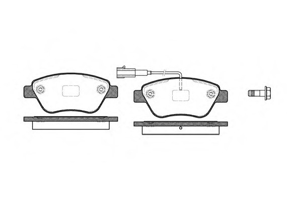 0858.11 Remsa Колодка гальм. FIAT PUNTO передн. (пр-во REMSA)