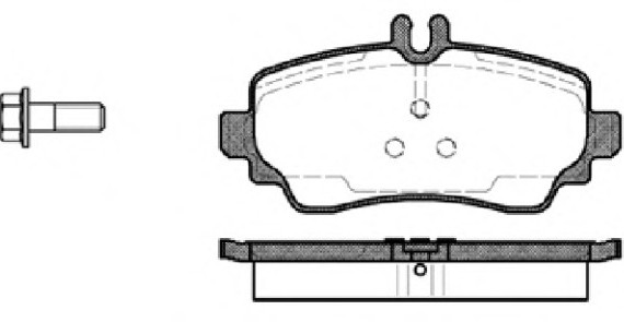 0650.00 Remsa Колодка торм. MB A-CLASS передн. (пр-во REMSA)