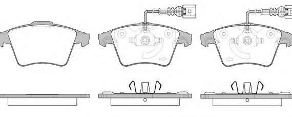 1045.22 Remsa Колодка гальм. VW TOUAREG передн. (пр-во REMSA)