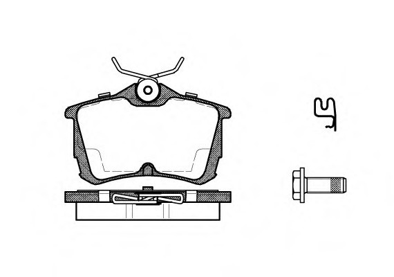 0695.02 Remsa Колодка гальм. HONDA ACCORD задн. (пр-во REMSA)