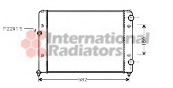 58002119 Van Wezel Радиатор VW PASSAT4 1.6/1.8/2.0 MT (Van Wezel)