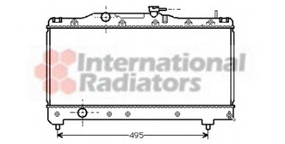 53002141 Van Wezel Радиатор CARINA E 1.6/1.8 MT 92-98 (Van Wezel)