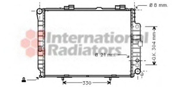 30002208 Van Wezel Радиатор W210(E) 30/42/43/50 95-98 (Van Wezel)