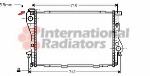 06002170 Van Wezel Радиатор BMW5(E36)/7(E39) MT 94-98 (Van Wezel)